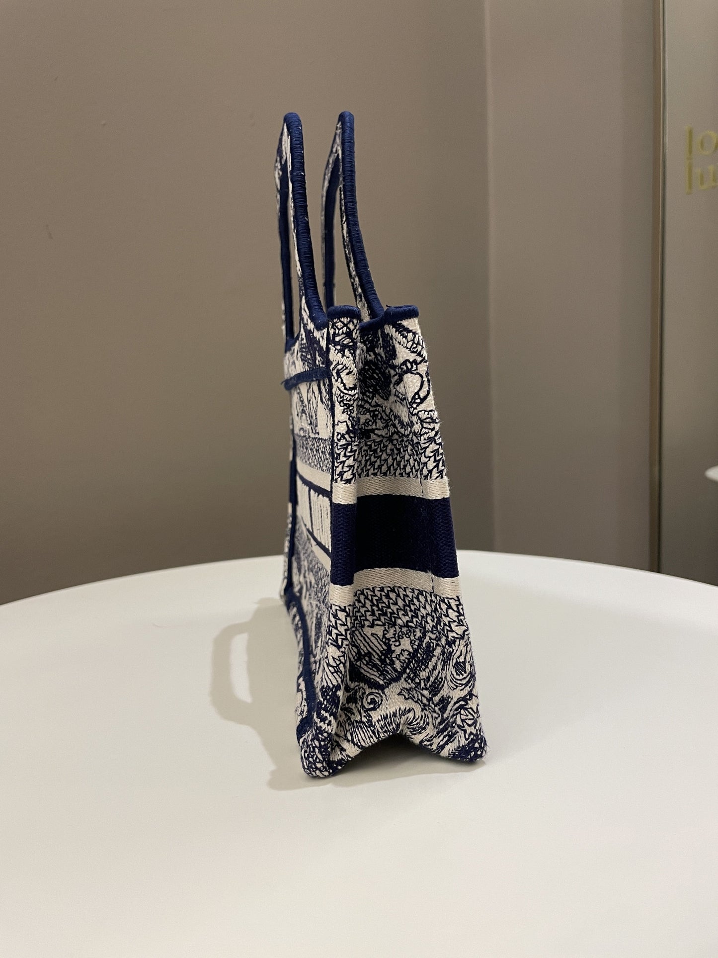 Dior Mini Book Tote Blue