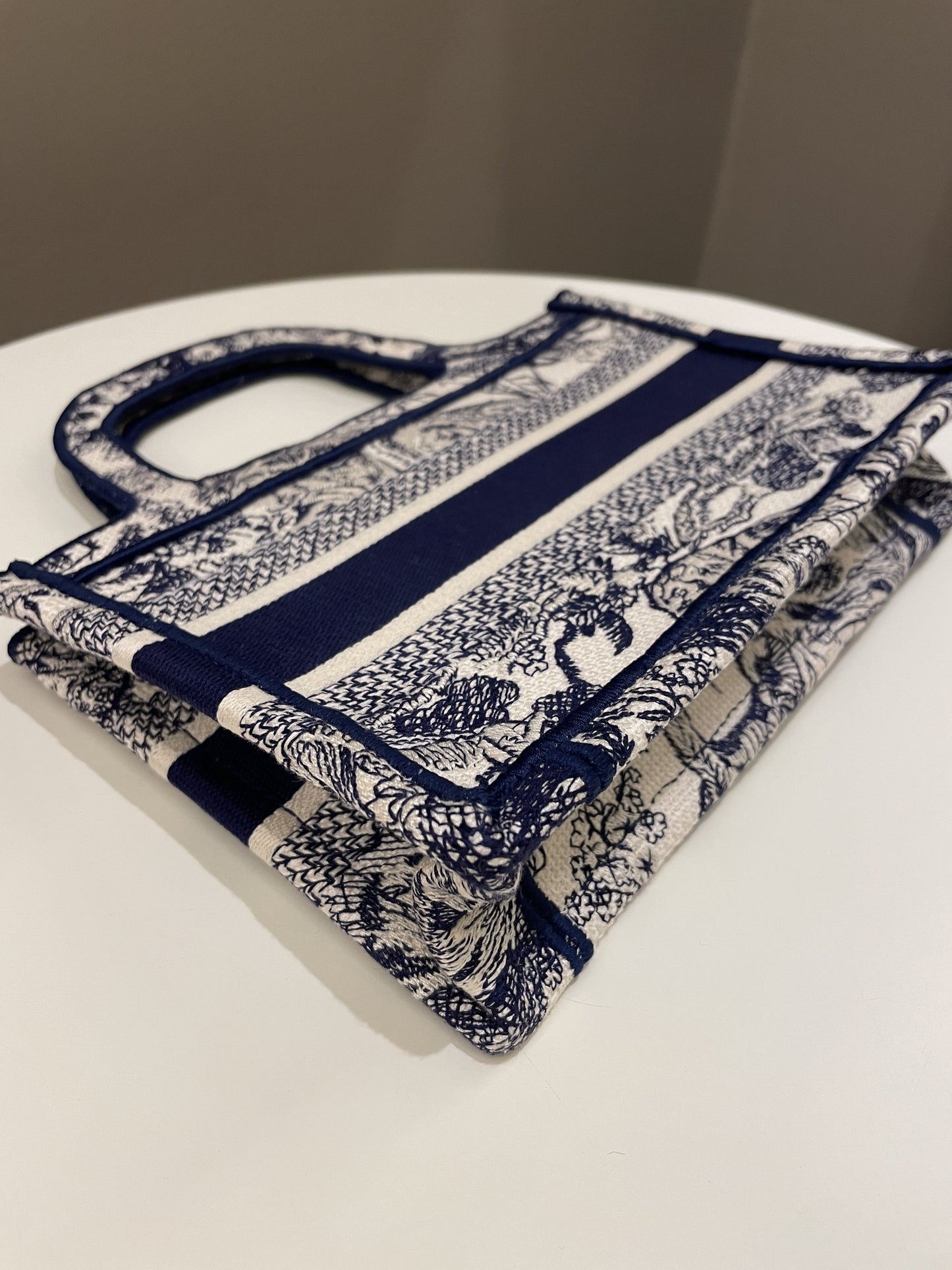 Dior Mini Book Tote Blue