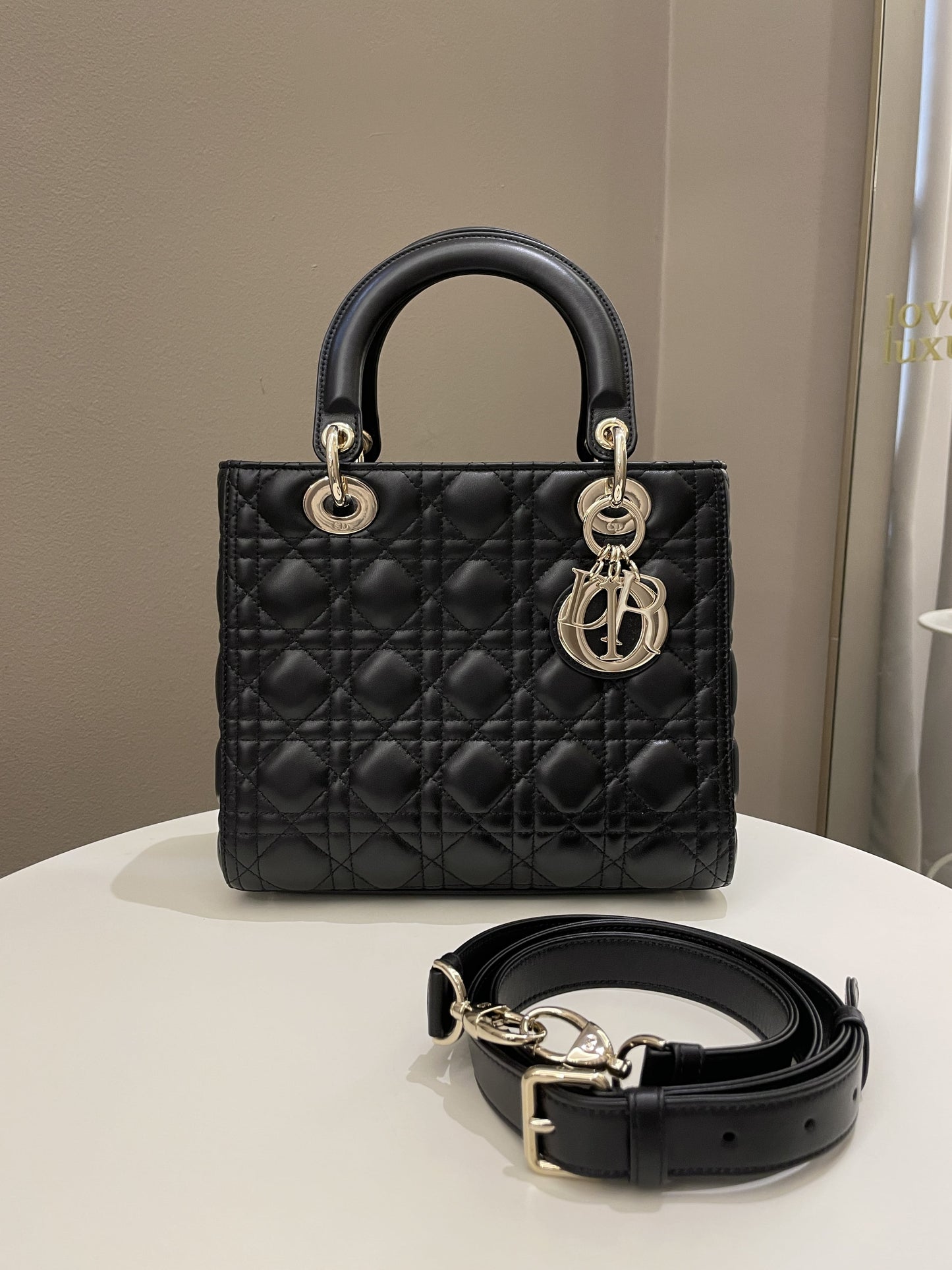 Dior Classic Lady Dior Black Lambskin