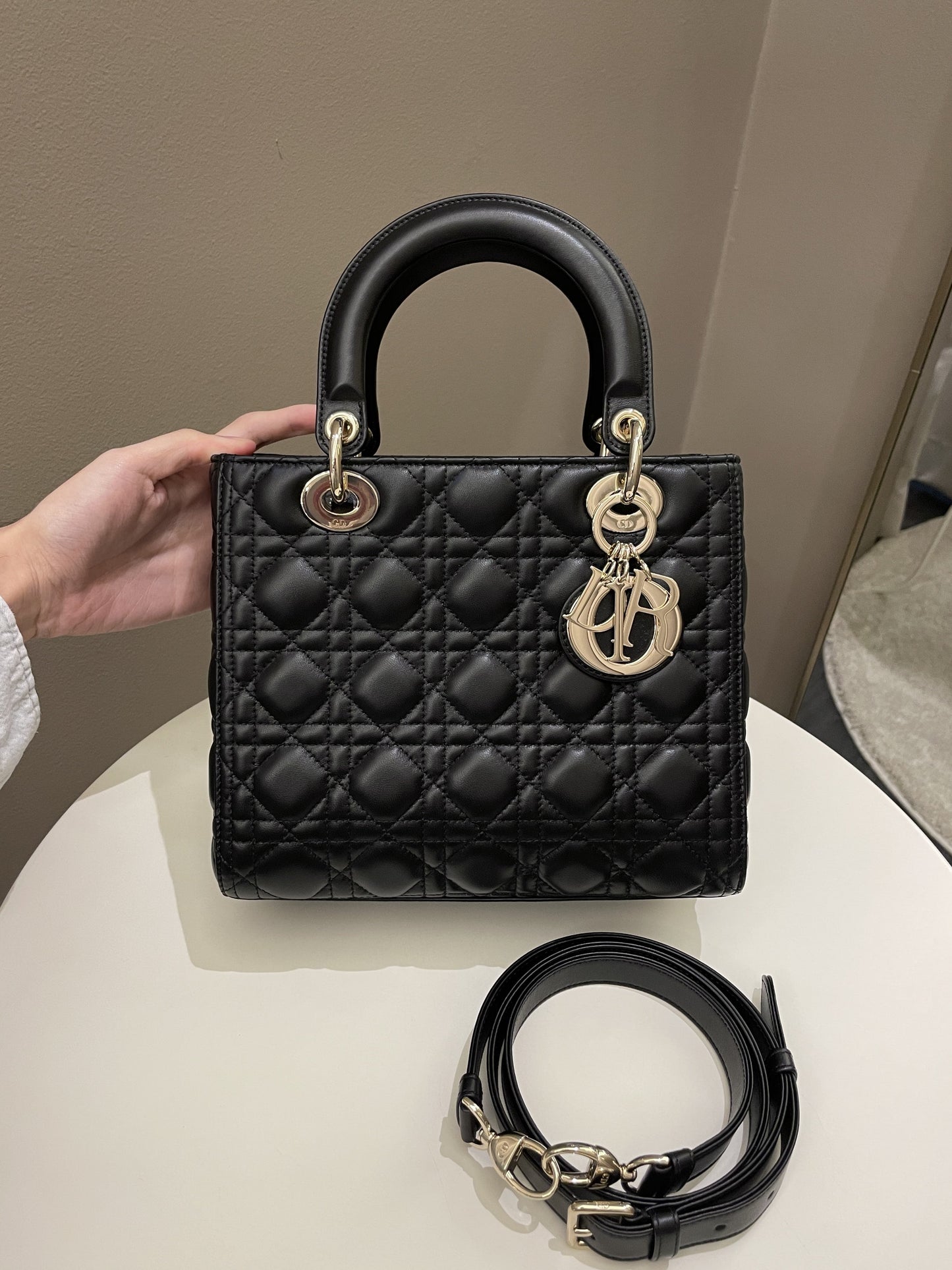 Dior Classic Lady Dior Black Lambskin