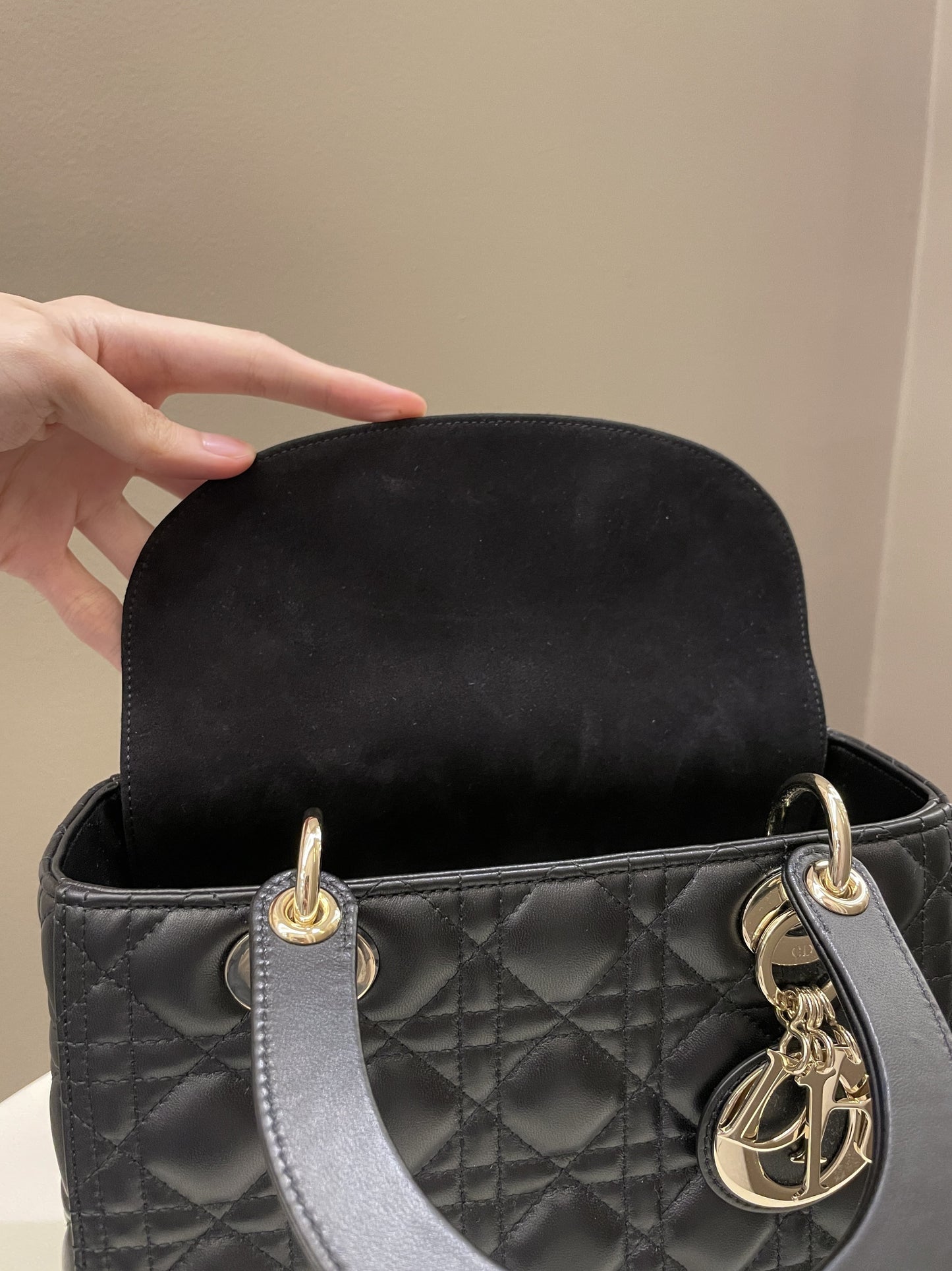 Dior Classic Lady Dior Black Lambskin