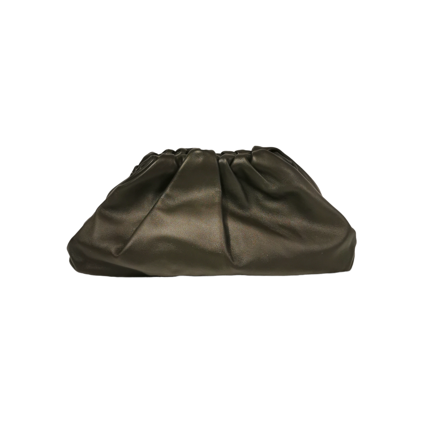 Bottega Veneta The Pouch Clutch Dark Brown