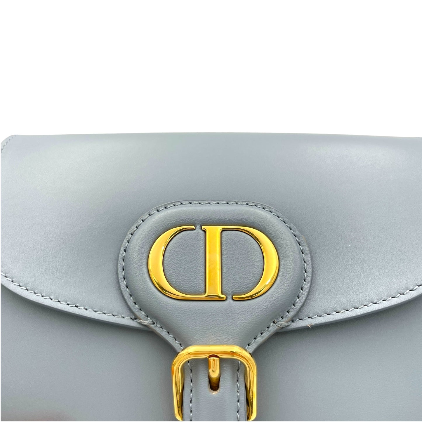 Bobby Blue Crossbody Bag in Calfskin, Gold hardware