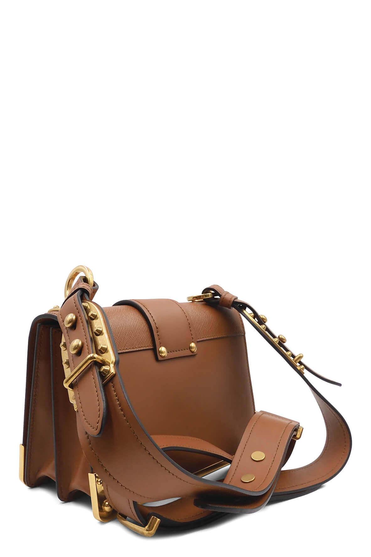 Cahier Shoulder Bag Cognac