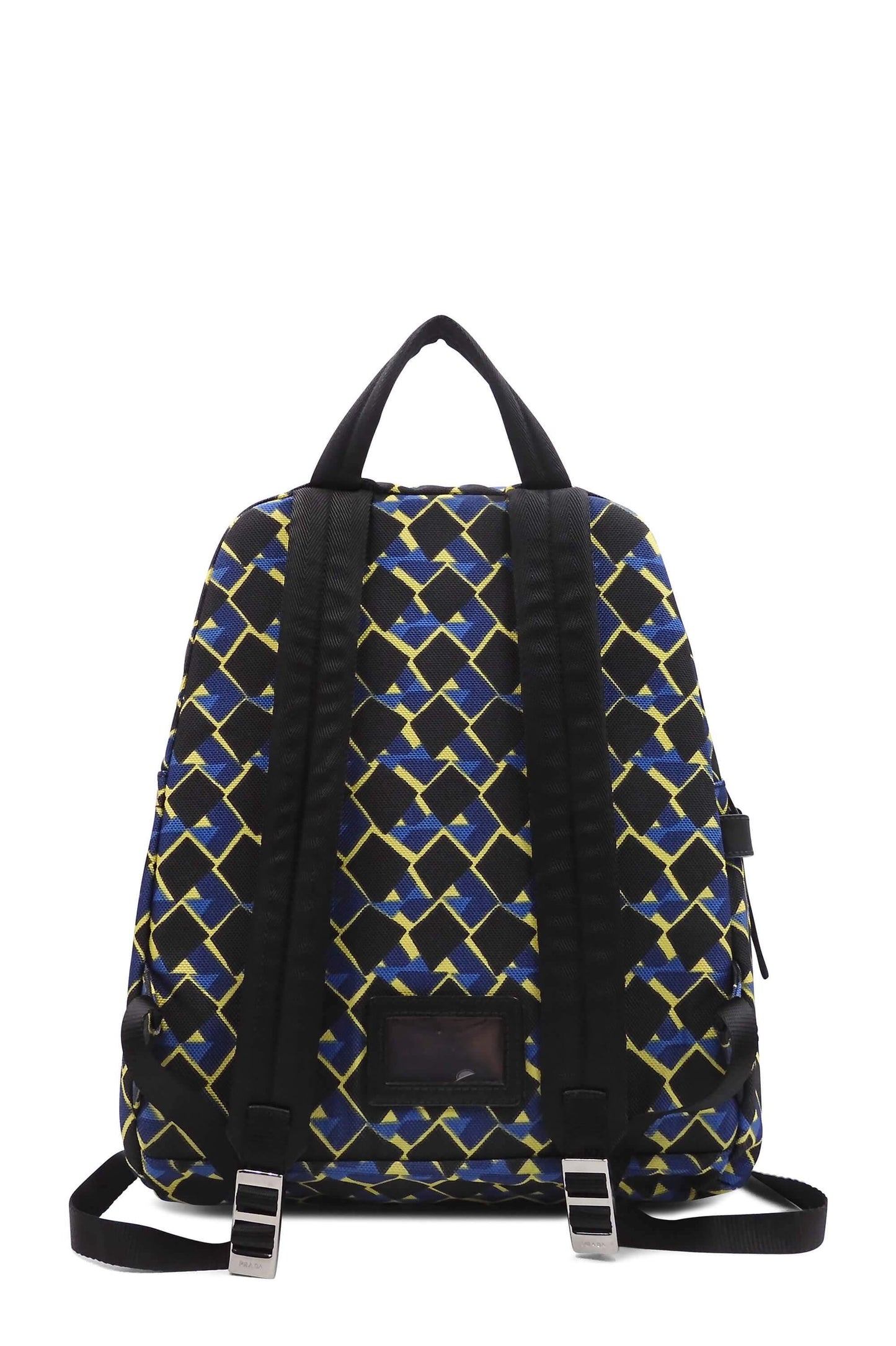 Cordura Saffiano Backpack Black Yellow Blue