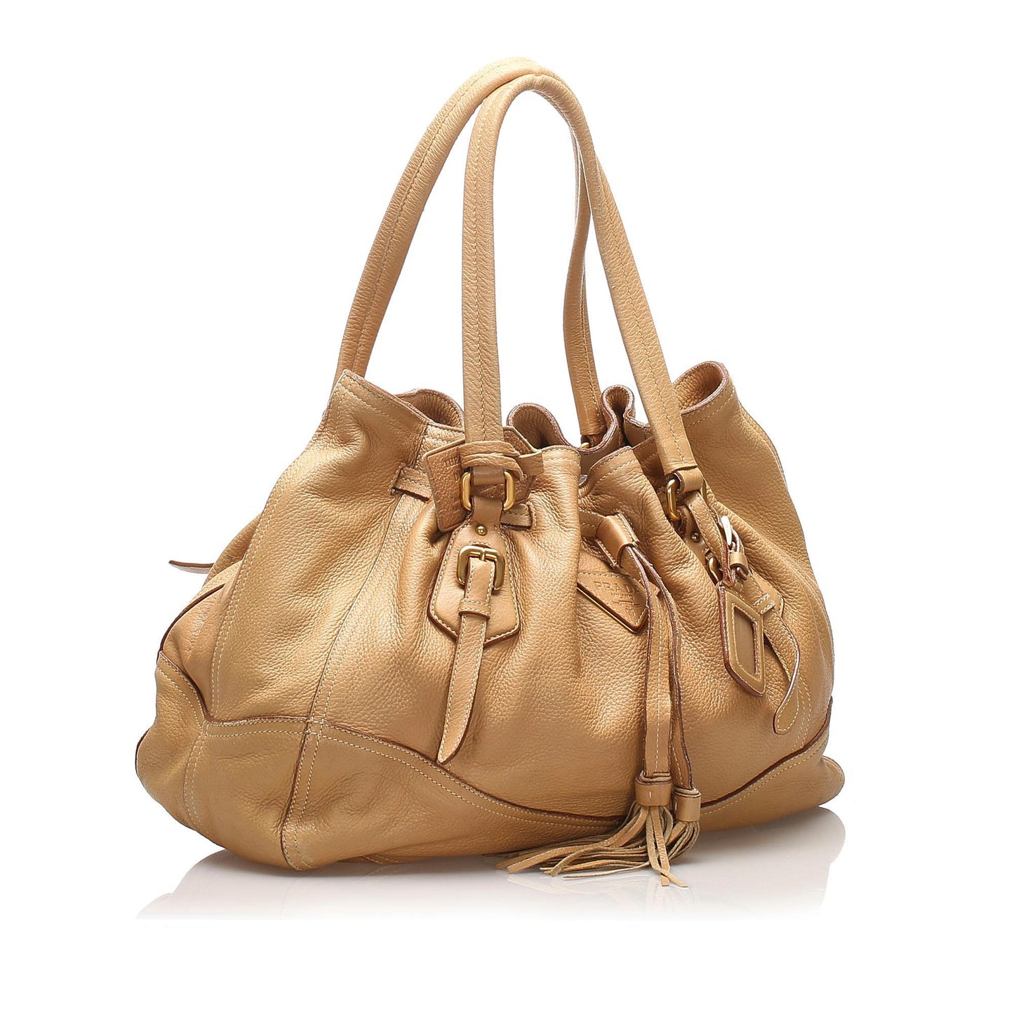 Prada Leather Tassel Tote Bag (SHG-10964)