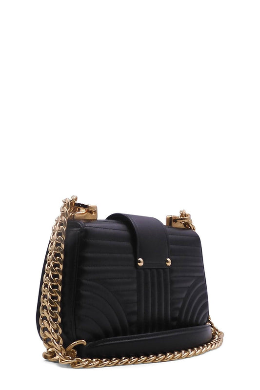 Sidonie Diagramme Chain Shoulder Bag Black