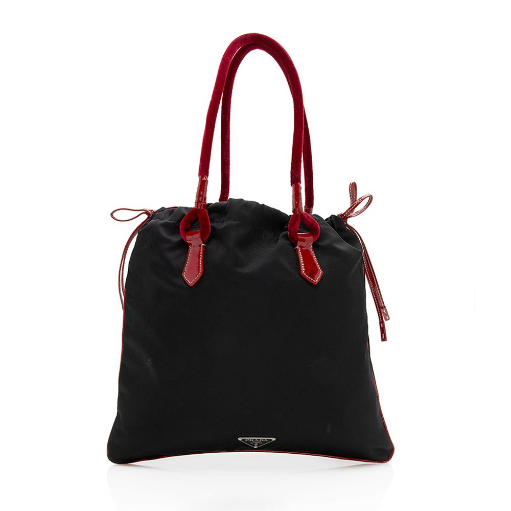 Prada Tessuto Bow Small Tote (SHF-12491)