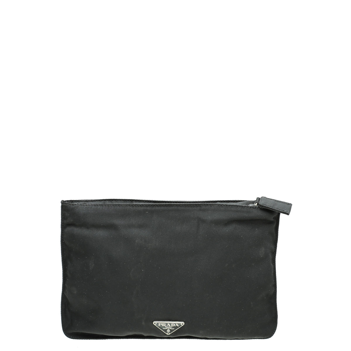 Prada Black Nylon Zip Small Pouch