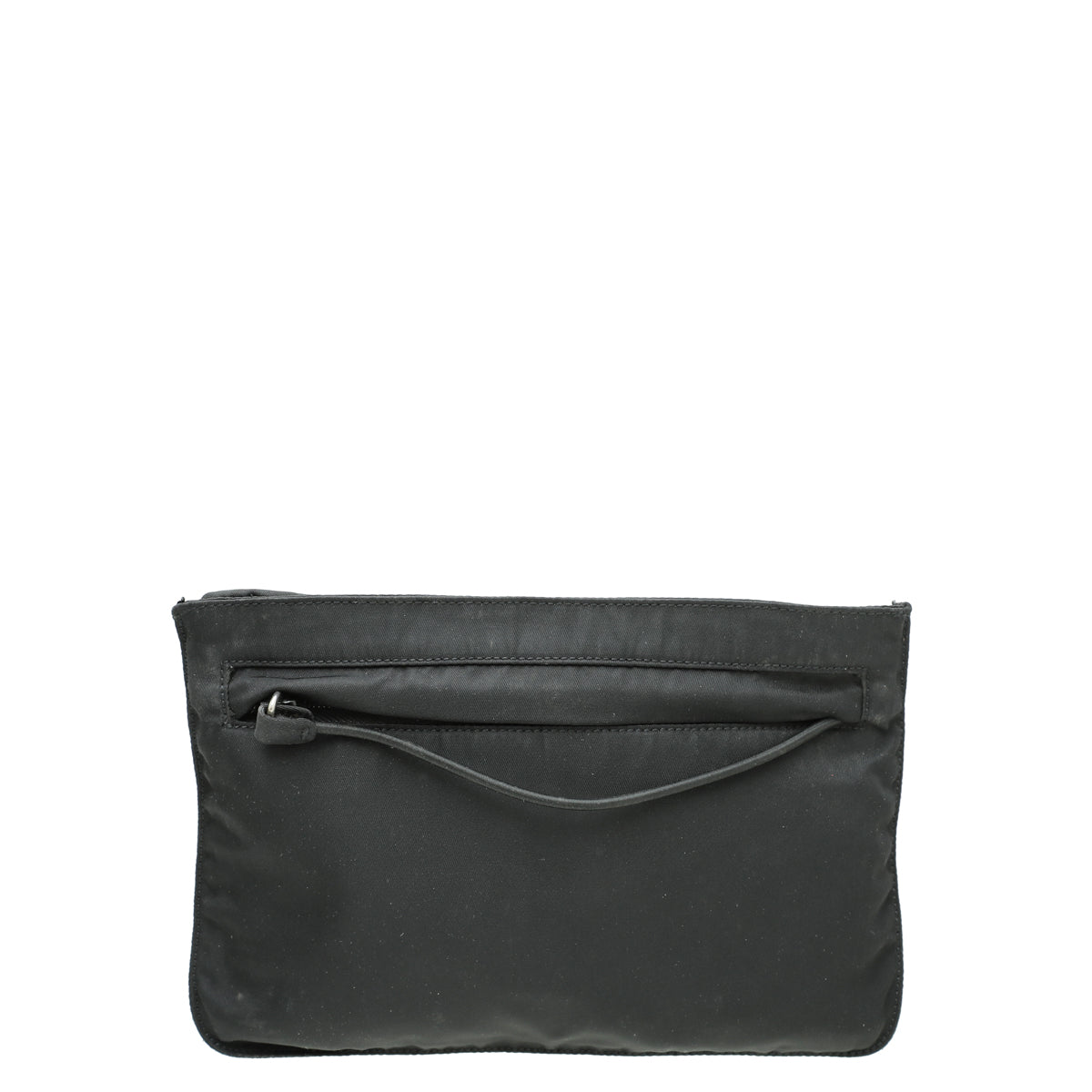 Prada Black Nylon Zip Small Pouch