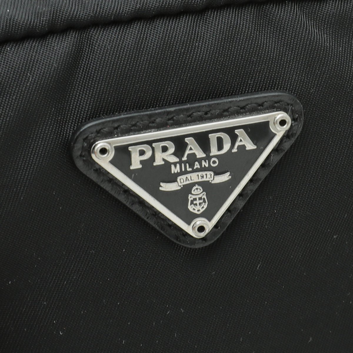 Prada Black Vela Nylon Mini Pouch