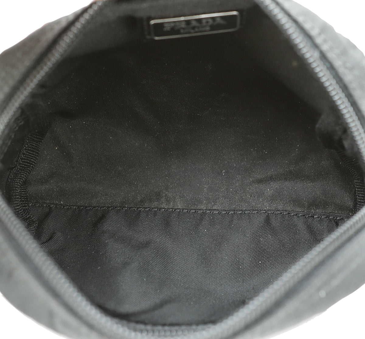 Prada Black Vela Nylon Mini Pouch