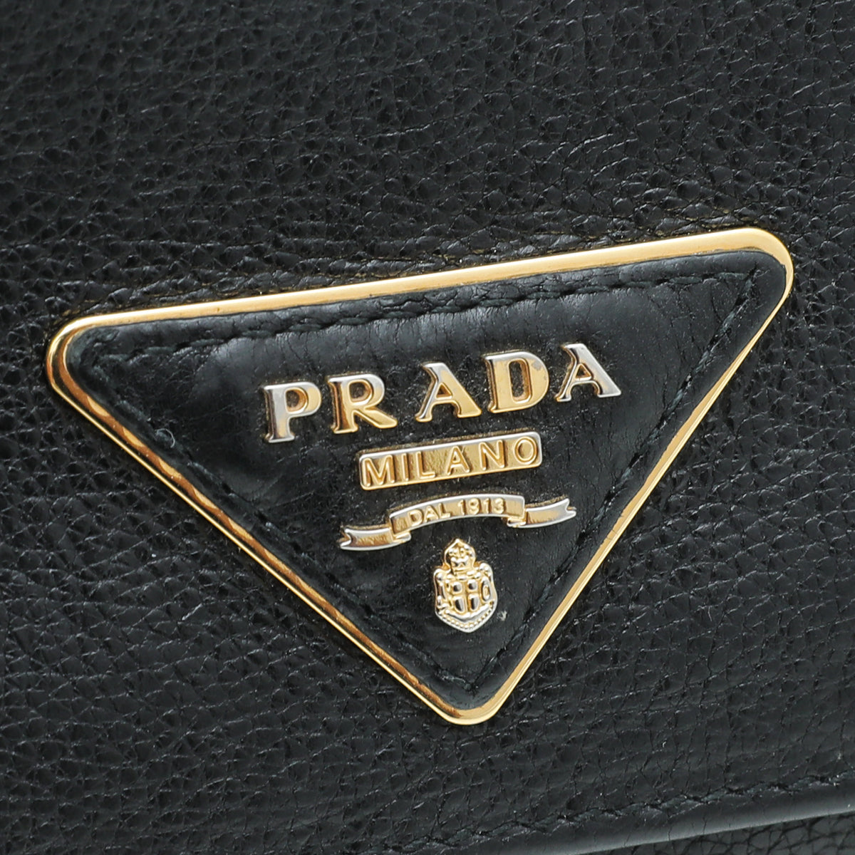 Prada Black Continental Wallet