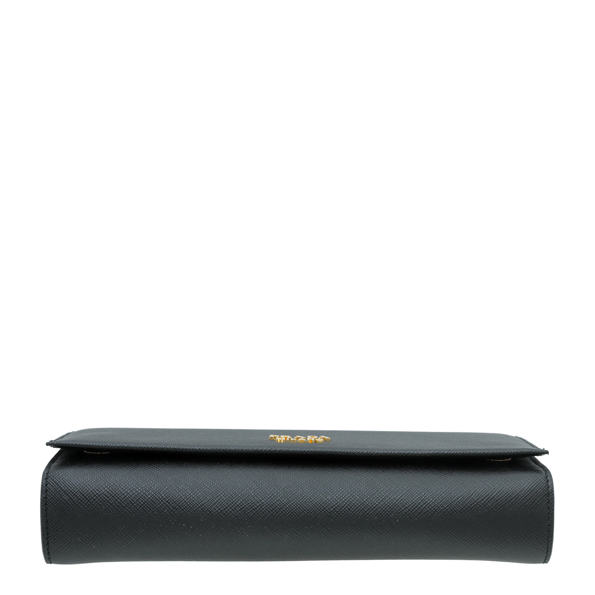 Prada Black City Bibliotheque Chain Clutch