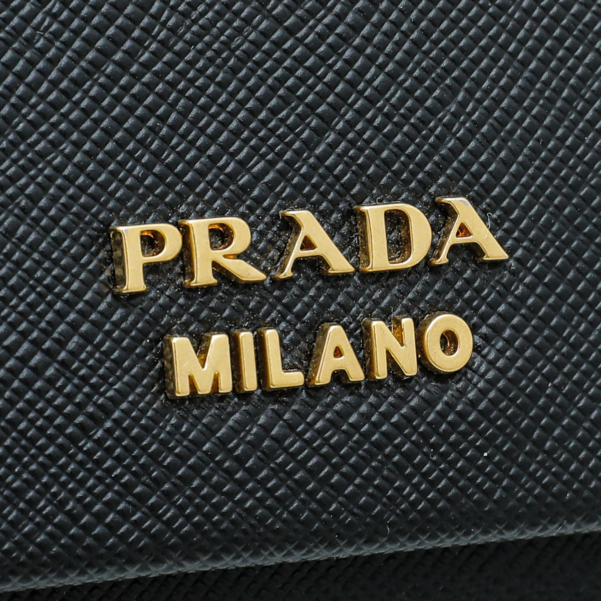 Prada Black City Bibliotheque Chain Clutch