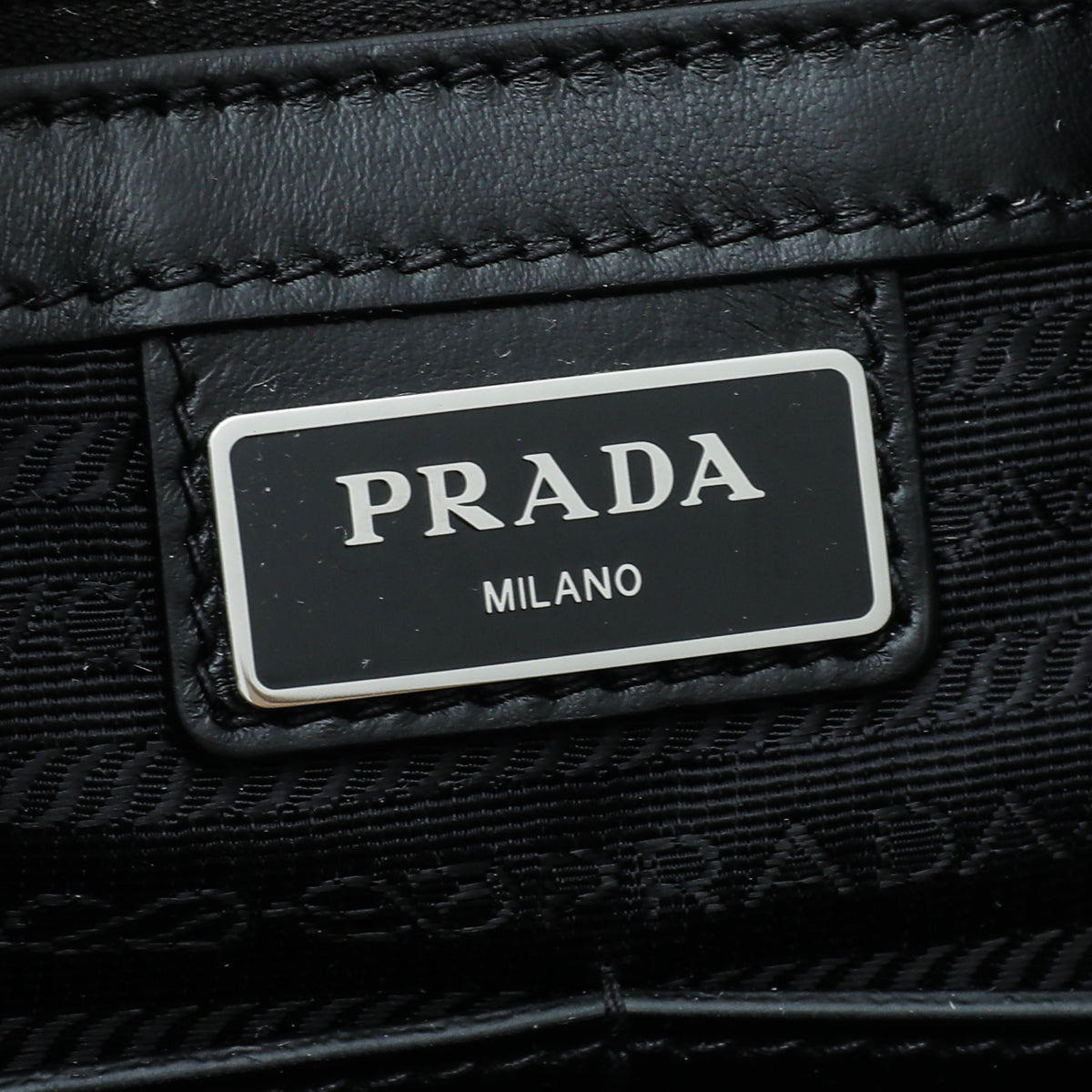 Prada Black Ostrich Briefcase Travel Bag