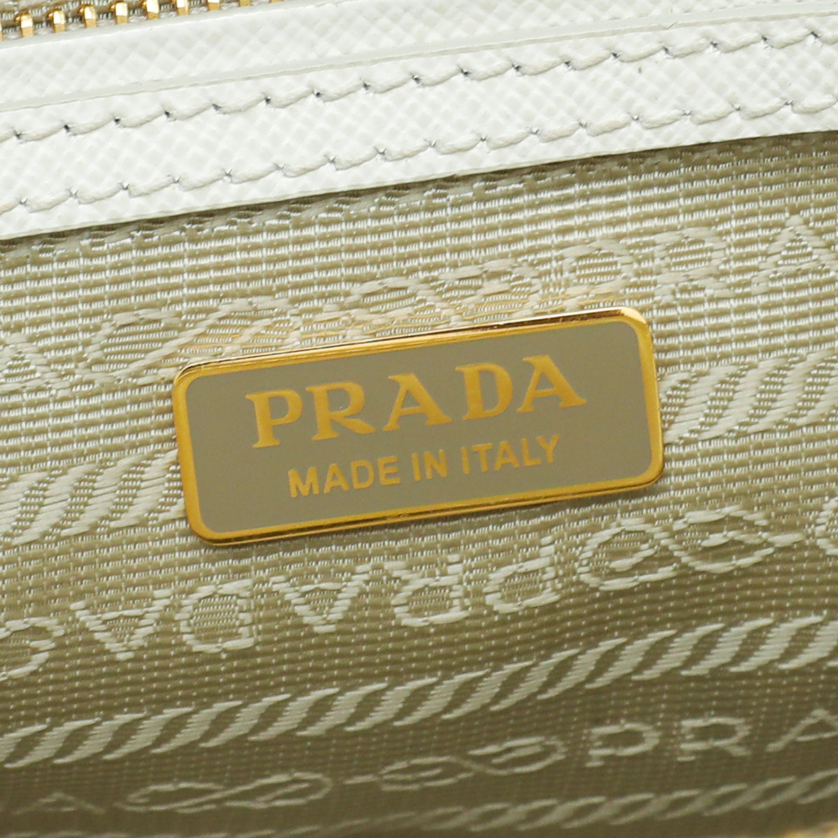 Prada White Galleria Mini Bag