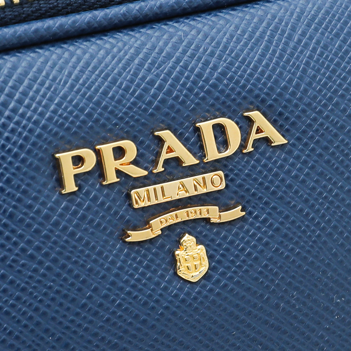 Prada Blue Double Zip Camera Bag