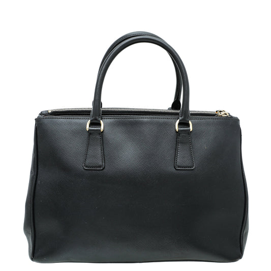 Prada Black Galleria Large Tote Bag