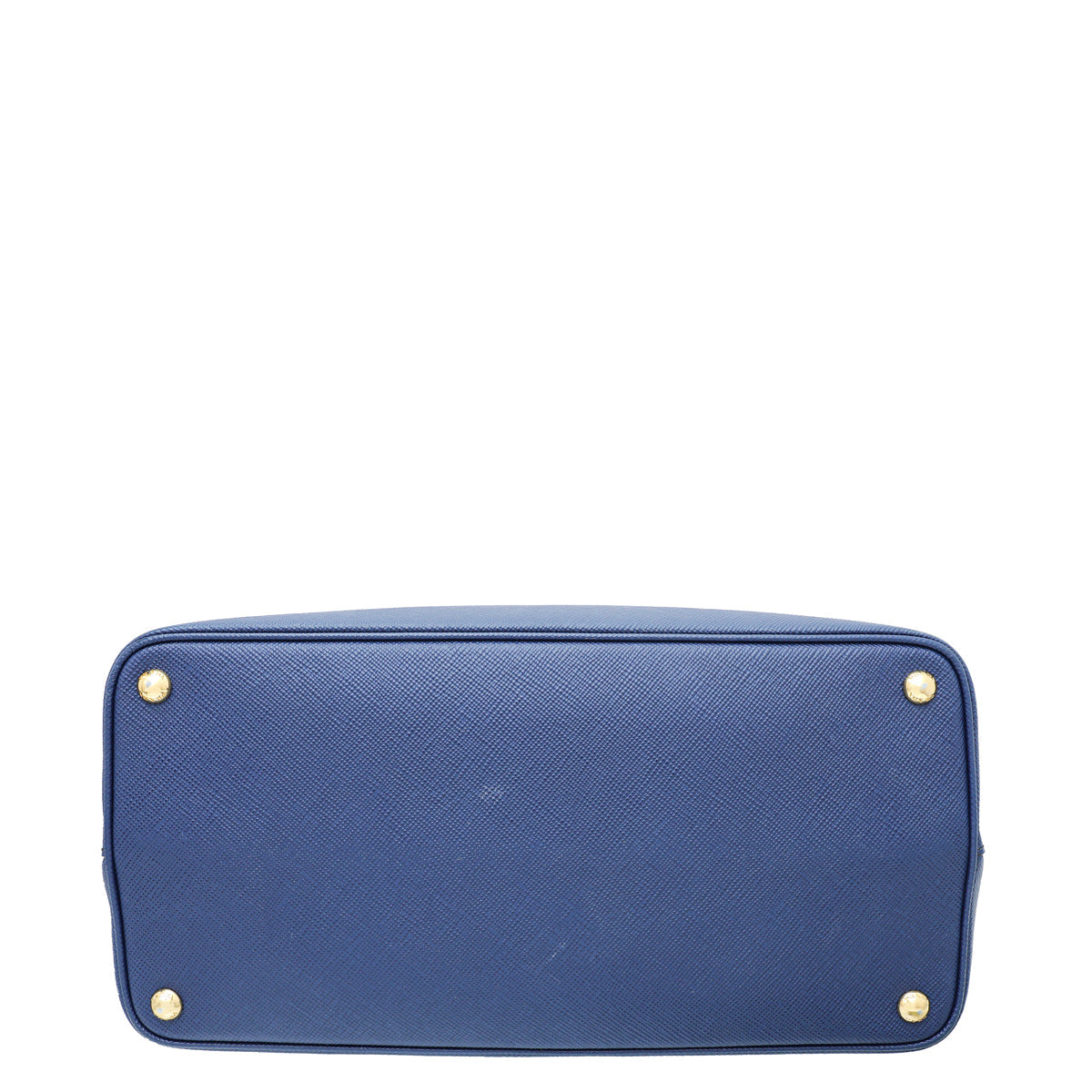 Prada Blue Cuir Double Large Bag