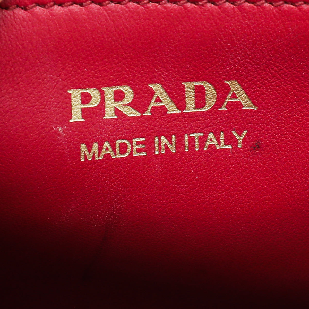 Prada Red Lux Monochrome Small Tote Bag