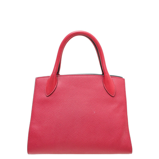 Prada Red Lux Monochrome Small Tote Bag