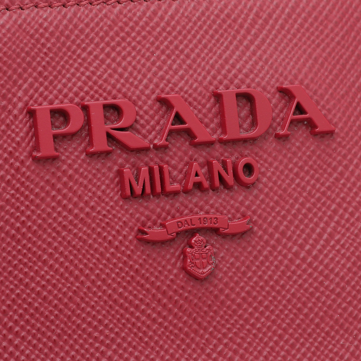 Prada Red Lux Monochrome Small Tote Bag