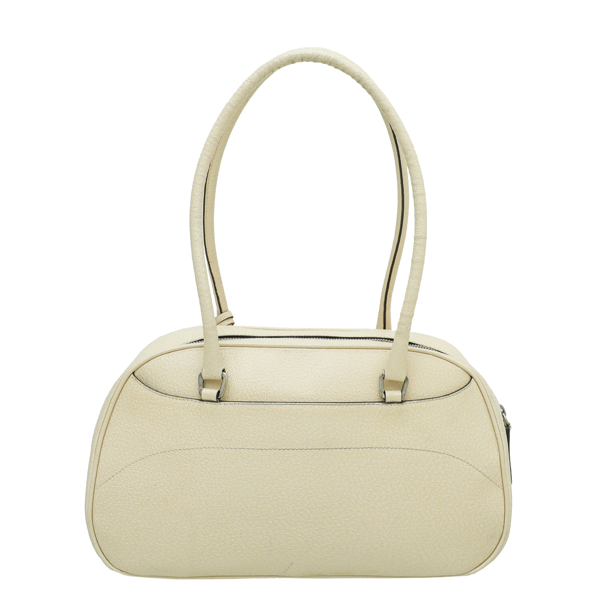 Prada Cream Buckle Shoulder Bag