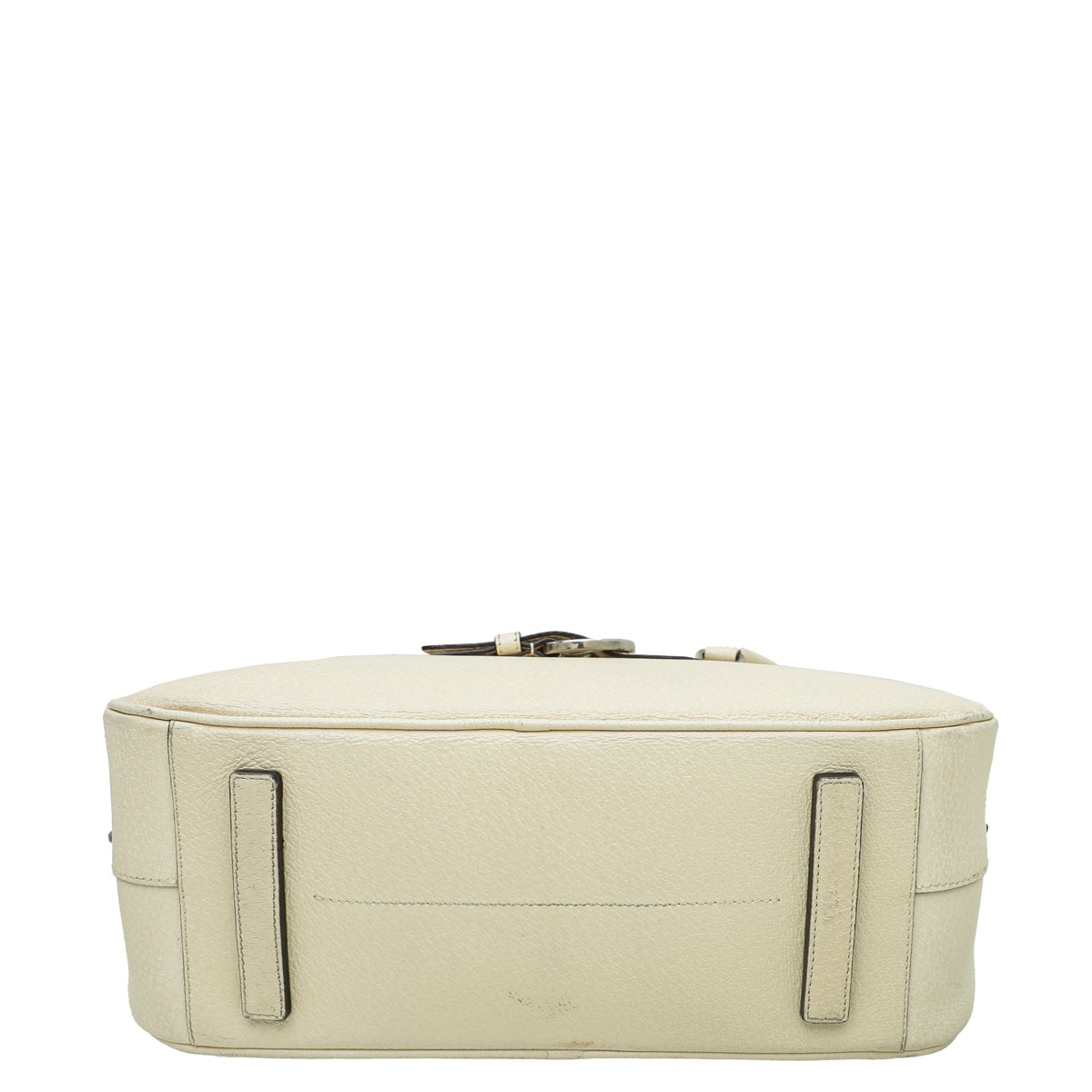 Prada Cream Buckle Shoulder Bag