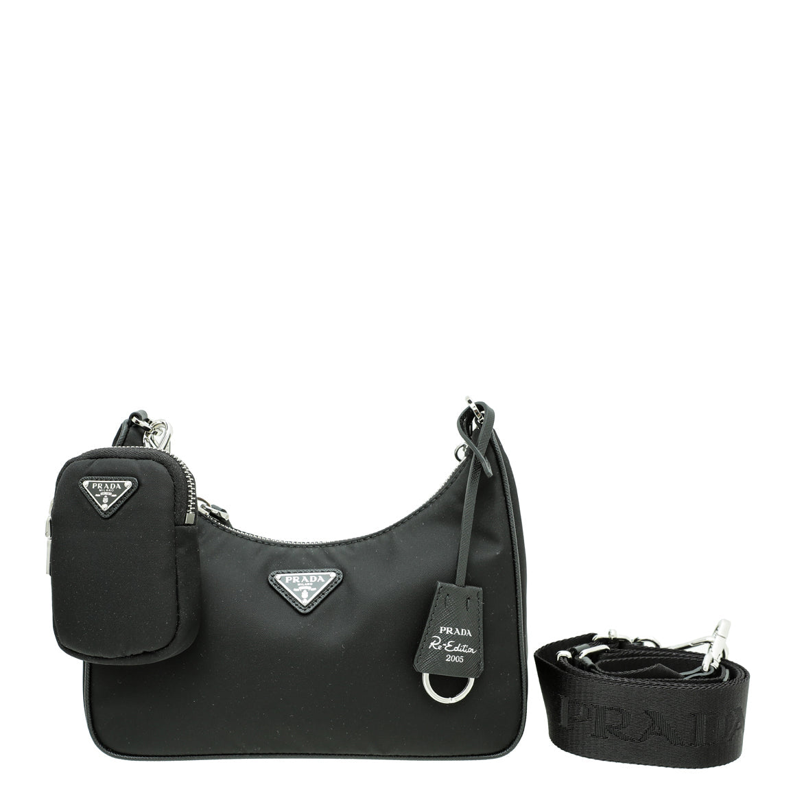 Prada Black Re-Nylon Re-Edition 2005 Bag