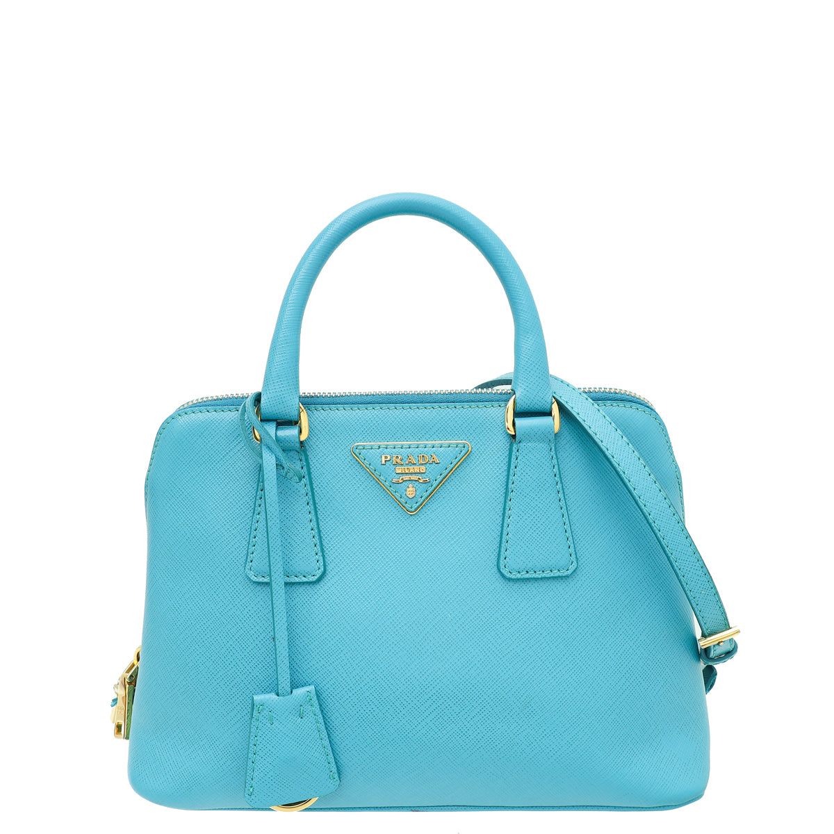 Prada Turquoise Lux Promenade Small Bag