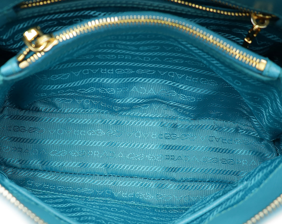 Prada Turquoise Lux Promenade Small Bag