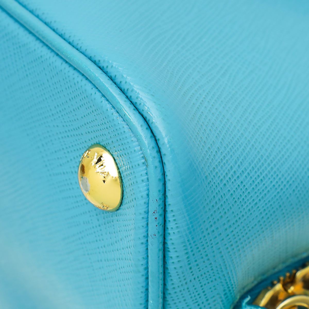 Prada Turquoise Lux Promenade Small Bag