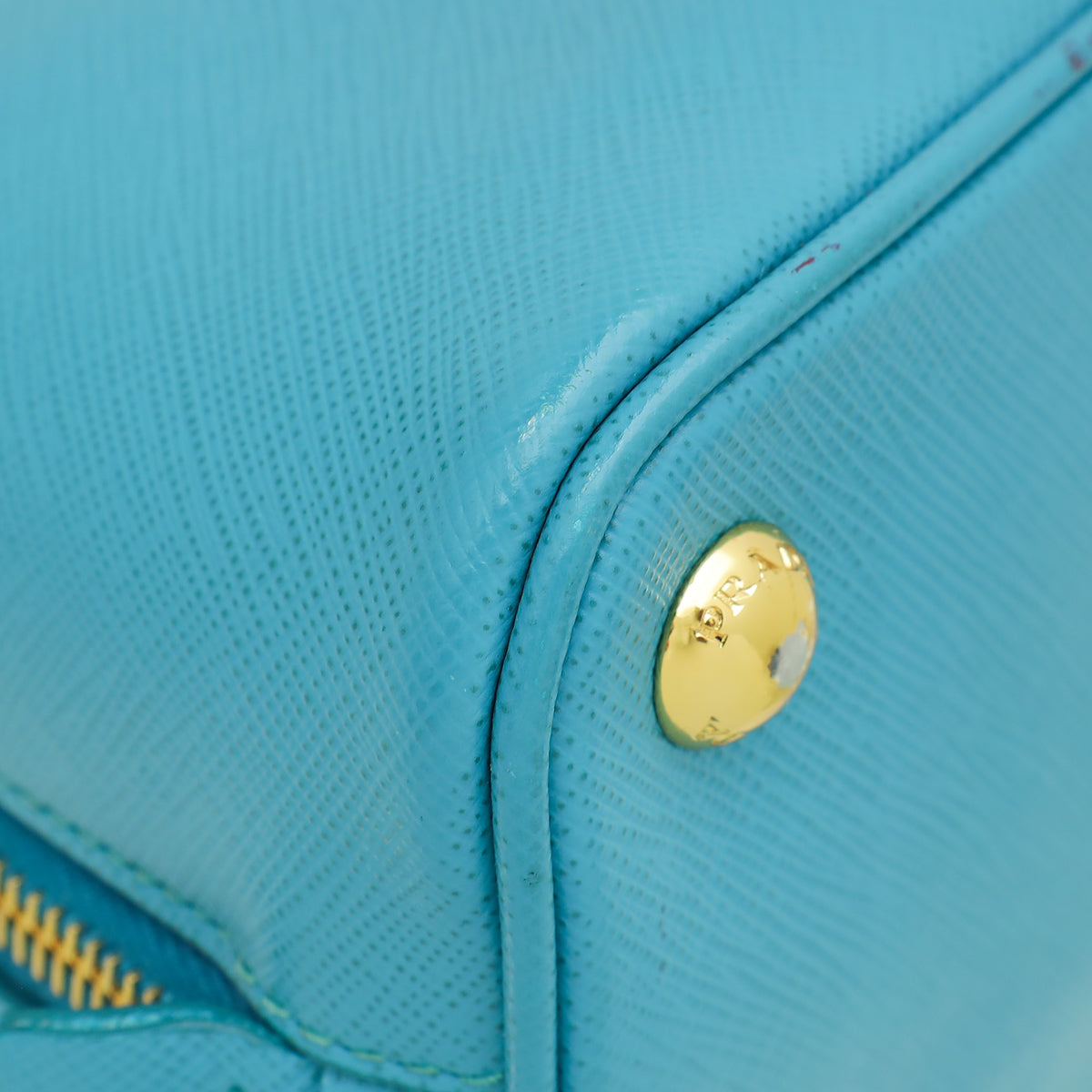 Prada Turquoise Lux Promenade Small Bag