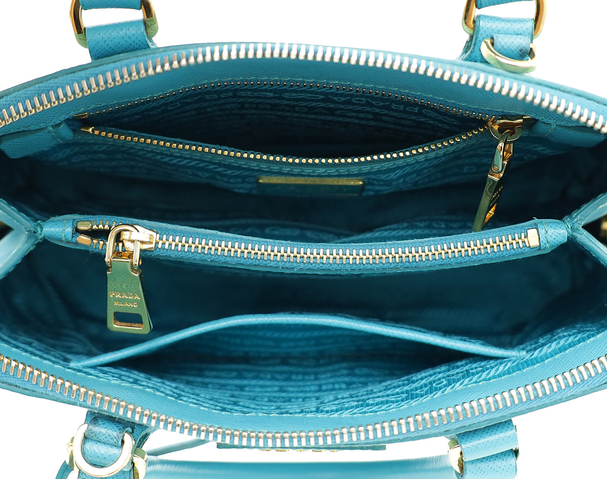 Prada Turquoise Lux Promenade Small Bag