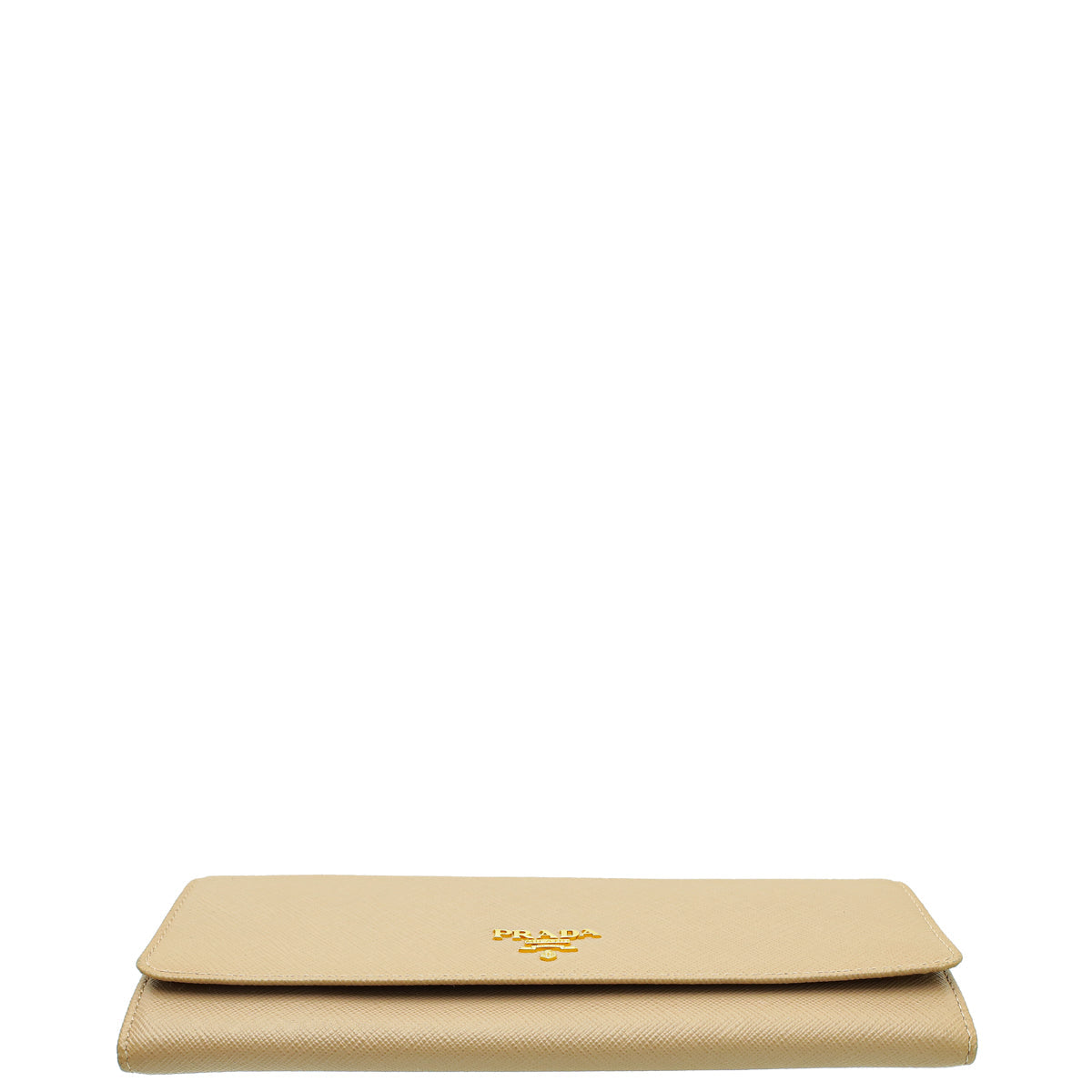 Prada Beige Logo Lux Wallet On Chain