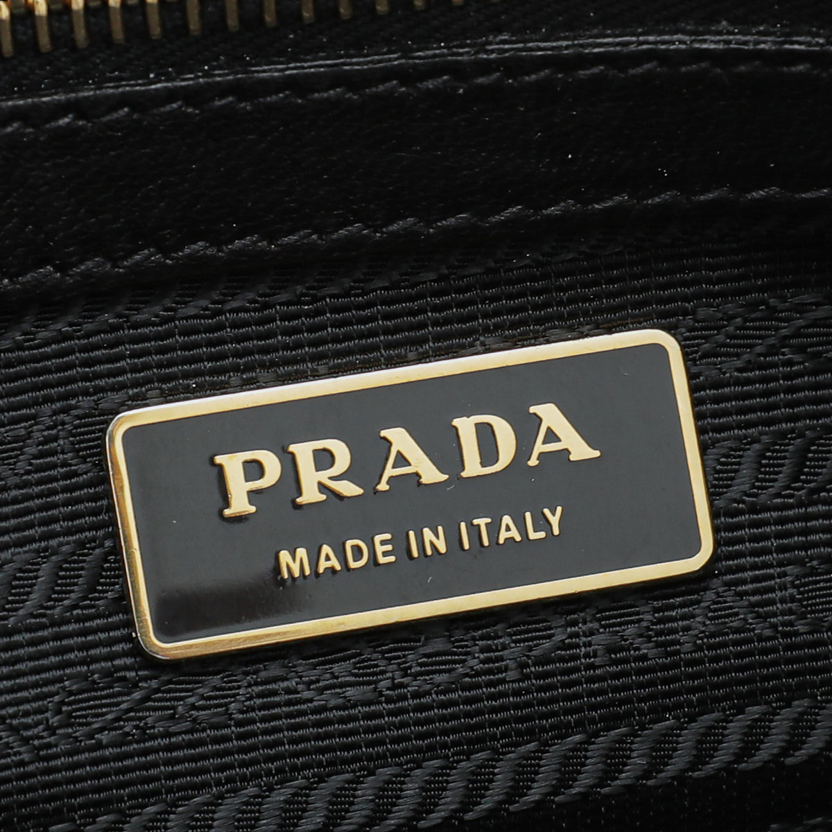 Prada Black Nappa Gaufre Messenger Bag