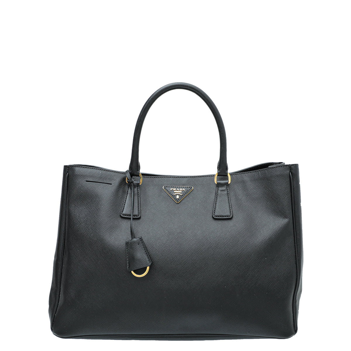 Prada Black Lux Gardener's Large Tote Bag