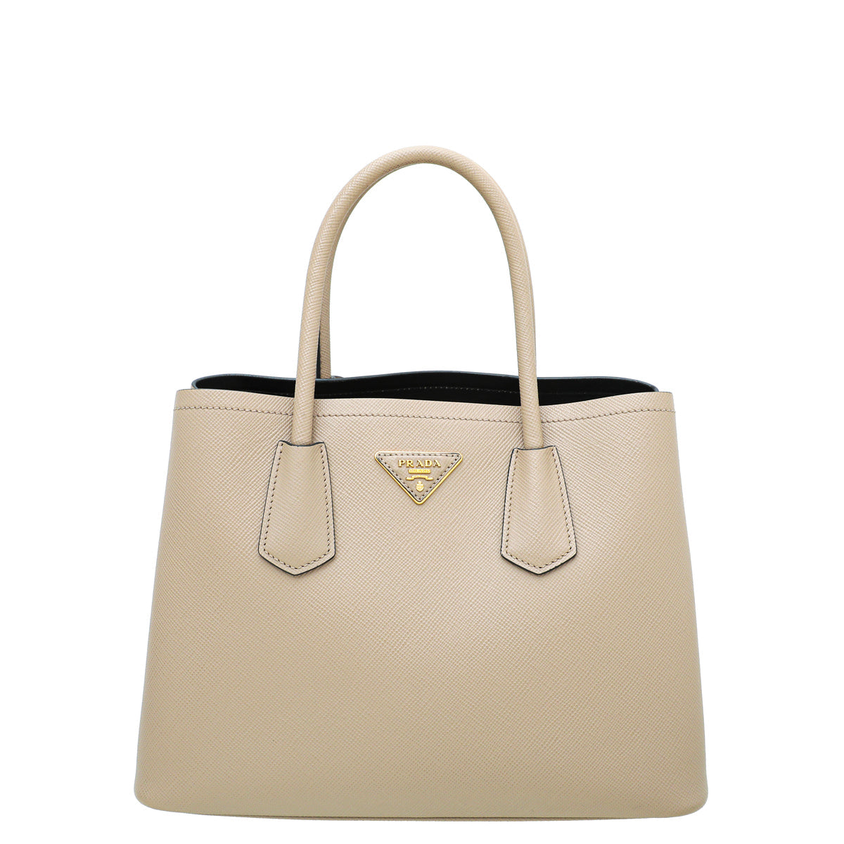 Prada Nude Cuir Double Small Bag