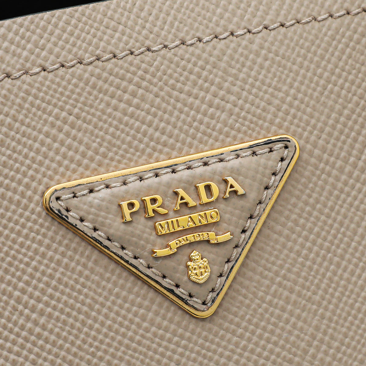 Prada Nude Cuir Double Small Bag