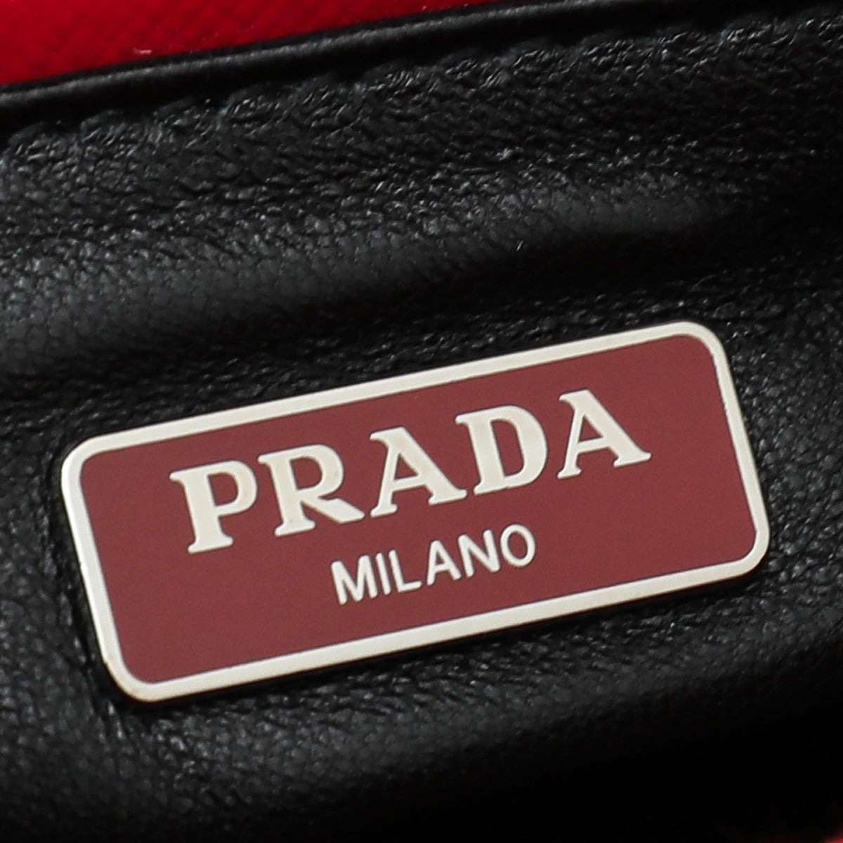 Prada Red Vernis Cuir Twin Small Tote Bag