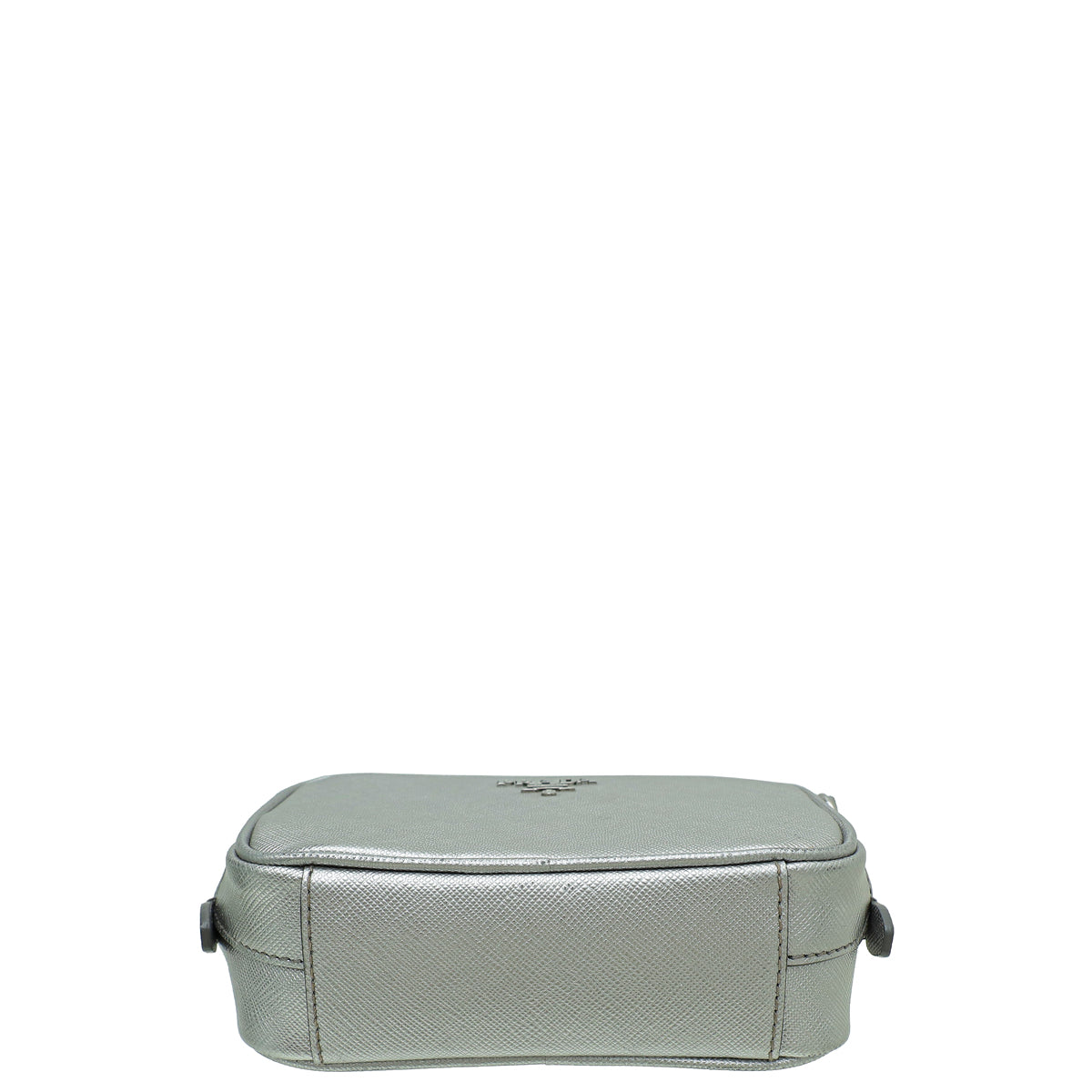 Prada Metallic Silver Mini Camera Crossbody Bag