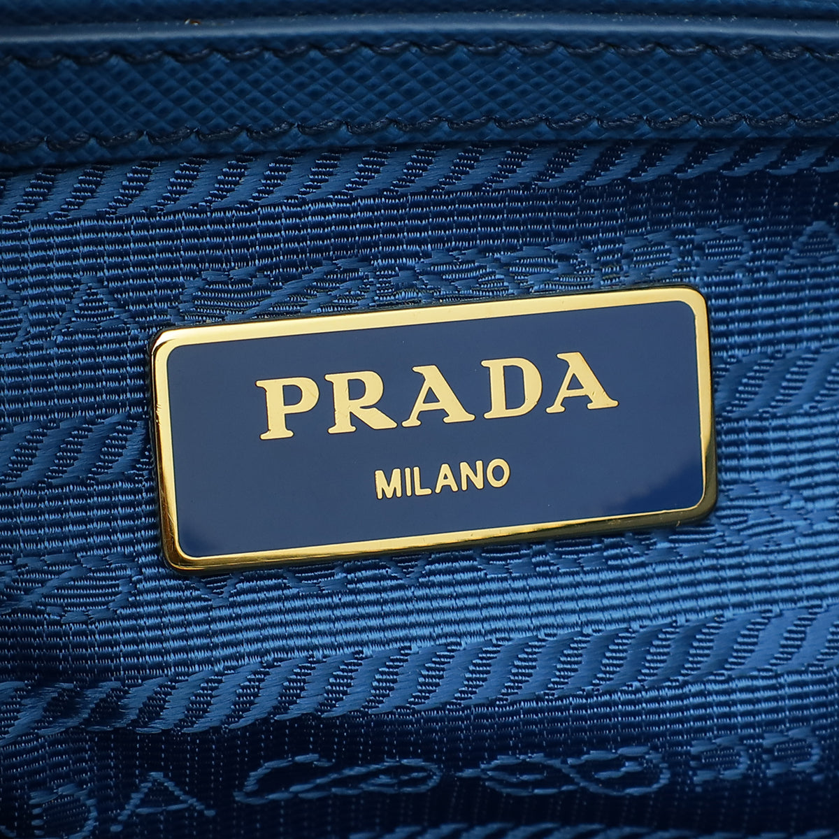 Prada Cobalto Lux Small Tote Bag