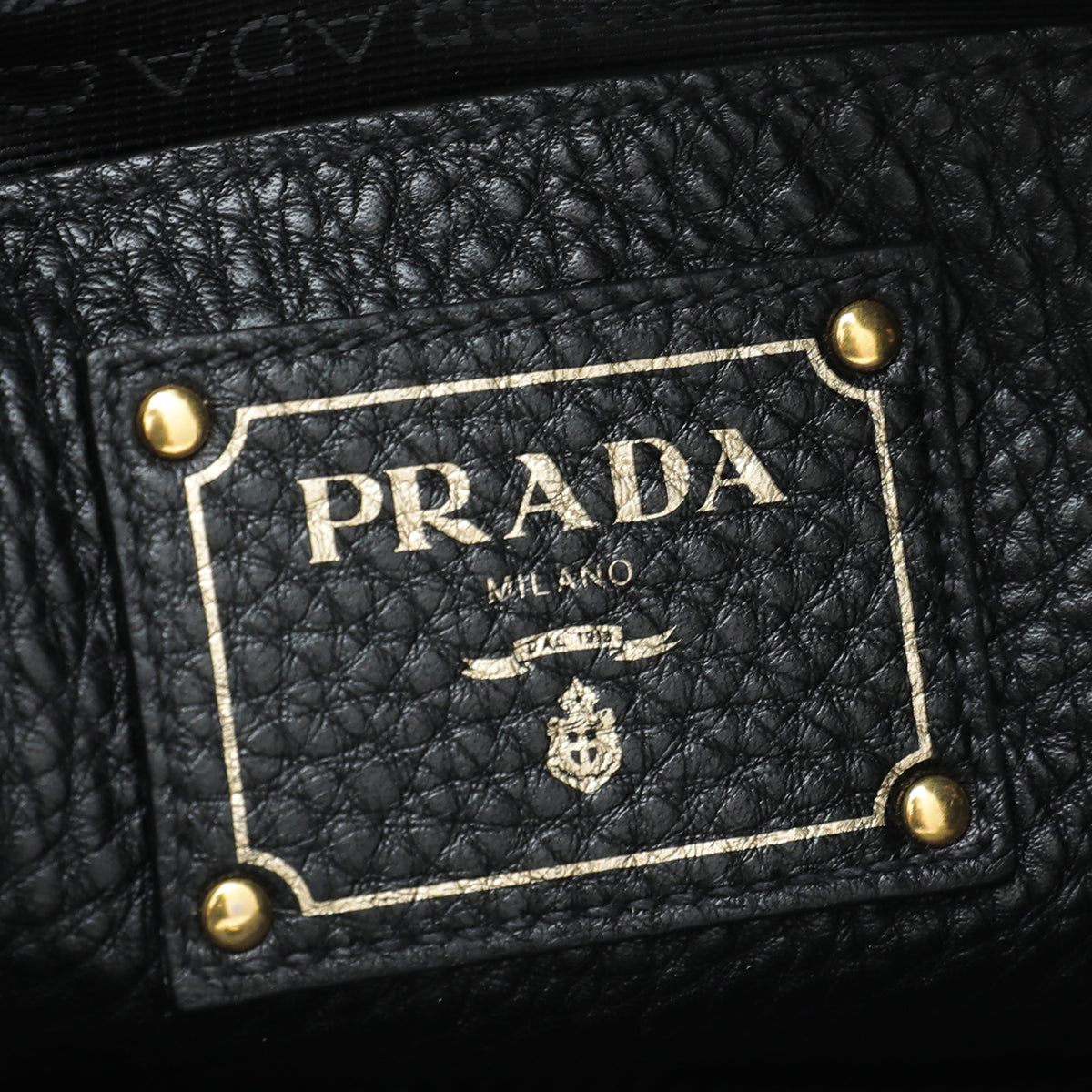 Prada Black Vitello Daino Convertible Tote Medium Bag