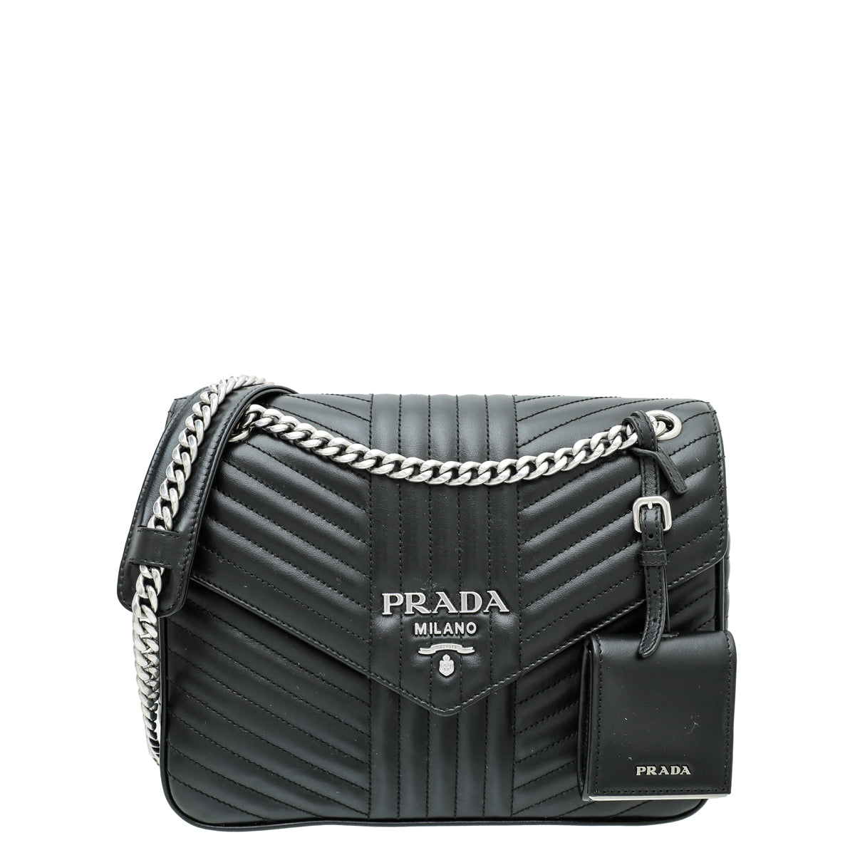 Prada Black Diagramme Shoulder Bag