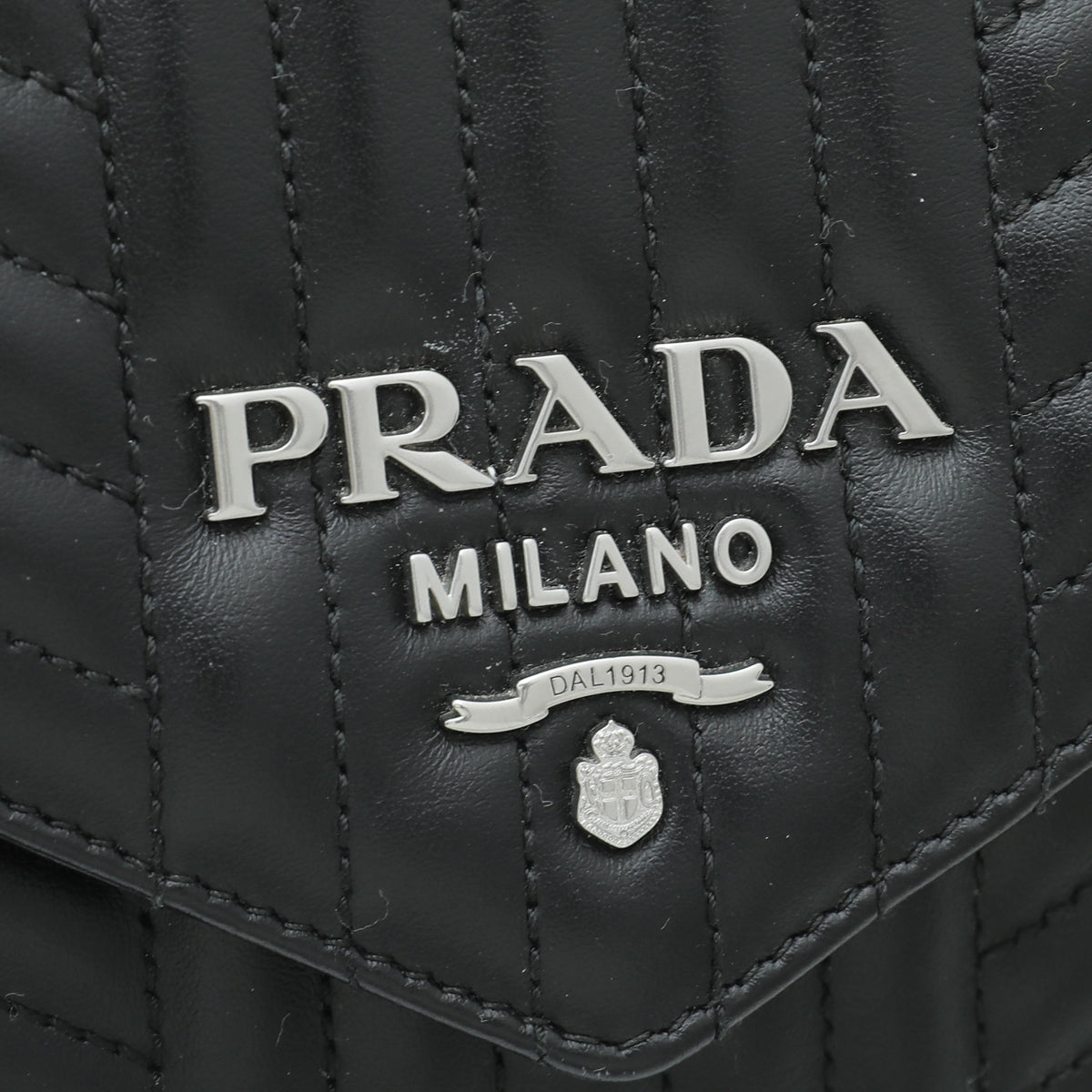 Prada Black Diagramme Shoulder Bag