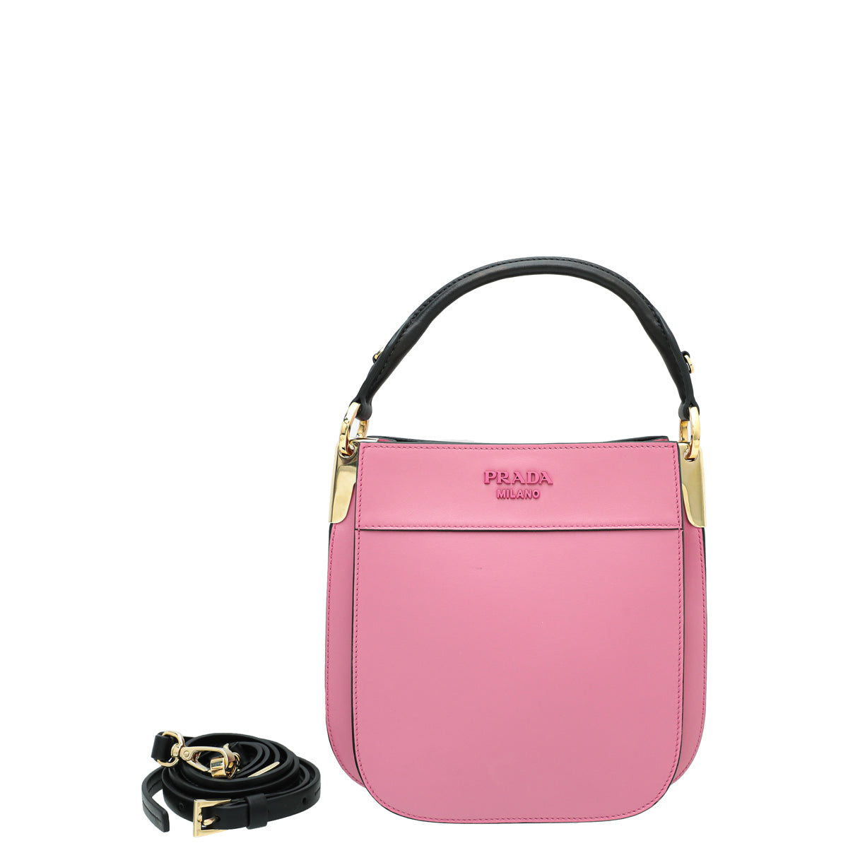 Prada Bicolor Margit Hobo Small Shoulder Bag