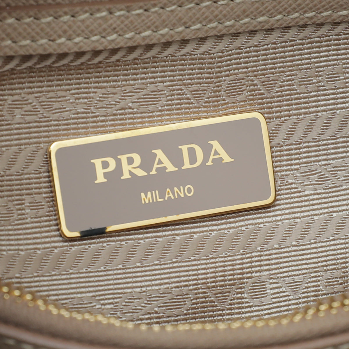 Prada Cammeo Beige Lux Promenade Small Bag