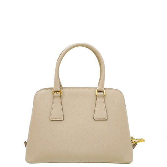 Prada Cammeo Beige Lux Promenade Small Bag