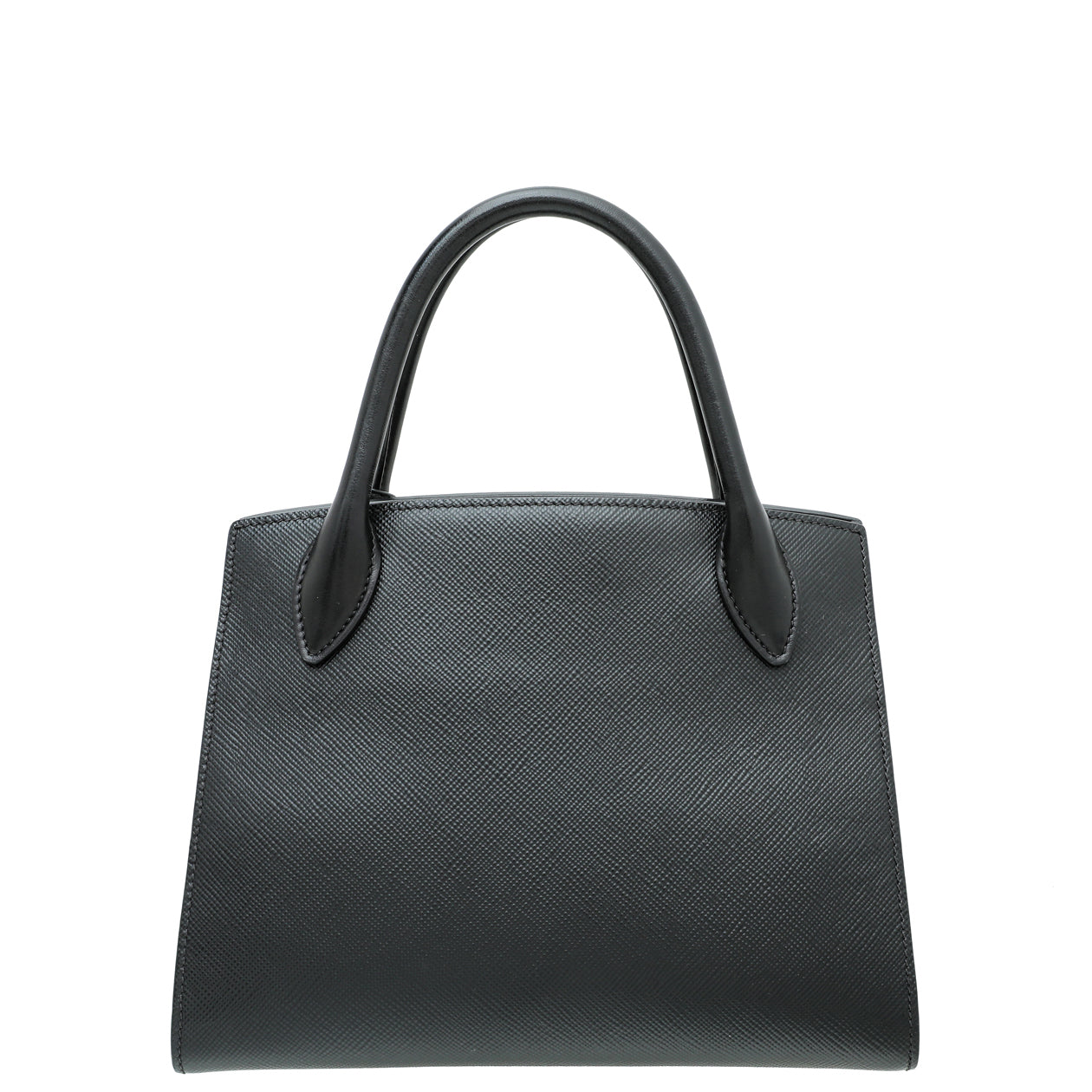 Prada Black Cuir Monochrome Small Tote Bag